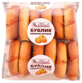 Бублик 460 г сдобный яичный Завод Алешина