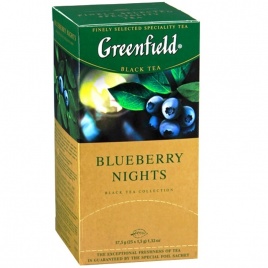 Чай черный 25 пак Greenfield Blueberry Nights