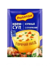 Крем-суп Куриный с сухариками Роллтон 21 г