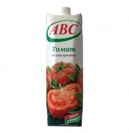 Сок 1 л АВС томатный с солью