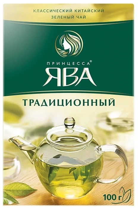 Чай зеленый 100 г Принцесса Ява традиционный листовой фото 1
