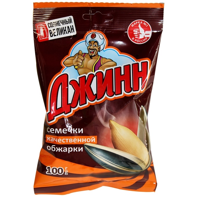 Семечки 100 г Джинн Солнечный Великан подсолнечные фото 1