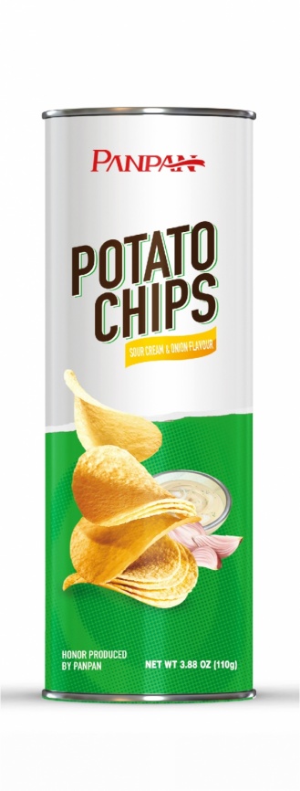 Чипсы 110 г картофельные Sour cream onion Panpan фото 1
