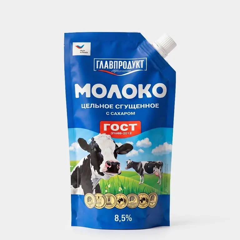 Молоко сгущенное 270 г ЭКСТРА ГОСТ 8,5% Главпродукт фото 1
