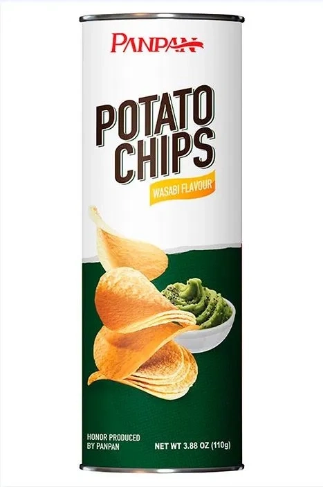 Чипсы 110 г картофельные WASABI Panpan фото 1